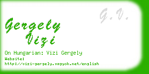 gergely vizi business card
